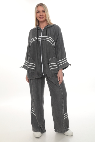 wholesaleWomen Plus Size Plus Size Womens Two-Piece Sports Set