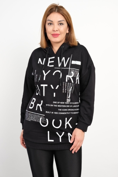 Туника с принтом впереди